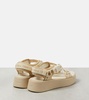 Mila logo platform sandals