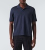 Cool silk, cashmere, and linen polo shirt