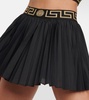 Greca pleated miniskirt