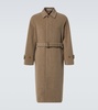 Belted wool overcoat