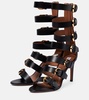 Buckle leather sandals