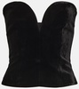 Velvet bustier