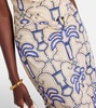 Printed midi skirt