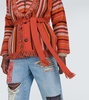 Ushuaia Stories Baja Striped Fringed Wool Cardigan