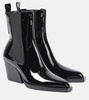 Drew patent leather ankle boots