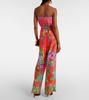 Windmills and Windflowers floral silk jumpsuit