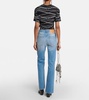 Embellished high-rise bootcut jeans