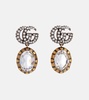 GG Marmont crystal embellished earrings