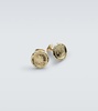 Button 18kt gold cufflinks