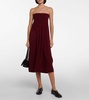 Dolly strapless cashmere midi dress