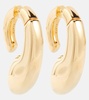 Drip gold-plated earrings