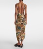 Papillon printed beach cover-up