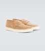 Suede loafers