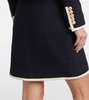 Roman cotton-blend tweed miniskirt