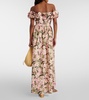 Espliego floral cotton maxi dress