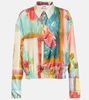 Printed silk shirt