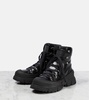 Leather combat boots