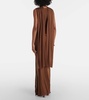 Nou draped silk-blend maxi dress