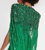 Lotus Lady embellished caped gown