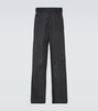 Wool straight pants