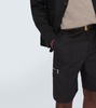 Cotton-blend chino shorts