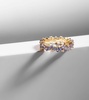 18kt gold ring with sapphires and diamonds