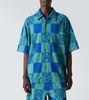 + Paula's Ibiza Camp-Collar Cotton-Blend Terry-Jacquard Shirt