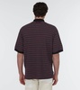 Striped cotton polo shirt