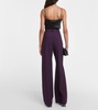 Ollie wool-blend wide-leg pants