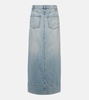 Piave denim maxi skirt