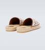 Bandana canvas jacquard espadrille slides