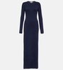 Brogan cashmere and silk maxi dress