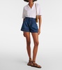 Jaffe high-rise denim shorts