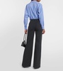 Quentin twill wide-leg pants