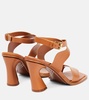 Wavy 85 leather sandals