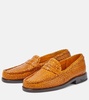 Leather loafers