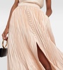 Pleated midi skirt