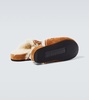 The Journey shearling-lined suede mules