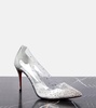 Degrastrass embellished PVC pumps