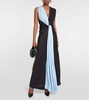 Draped jersey maxi dress