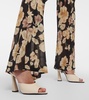 Suite silk satin mules