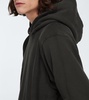 Cropped hooded sweatshirt