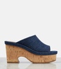 Blue Oli Platform Heeled Sandals