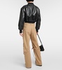 Potinal belted cotton cargo pants