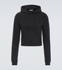 Frances cotton-blend jersey hoodie