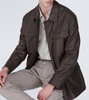 Silk, cashmere, and linen shirt