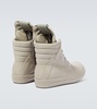 Rick Owens Leather Geobasket Sneakers