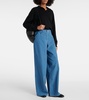 Chan cotton corduroy wide-leg pants