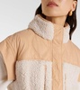 Shiloh quilted faux shearling vest