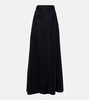 Mid-rise cotton maxi skirt 